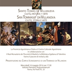 Presentazione del Corpus iconografico di san Tommaso da Villanova Presentazione del Corpus iconografico di san Tommaso da Villanova